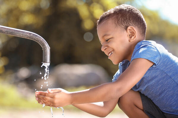 drinking water