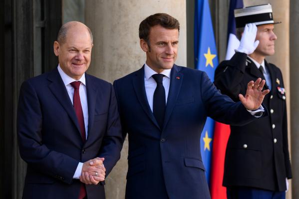 Olaf Scholz, Emmanuel Macron